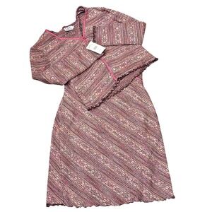 CDC Caren Desiree Co. Cardigan Dress Womens 14 Boho Artsy Festival NEW Deadstock